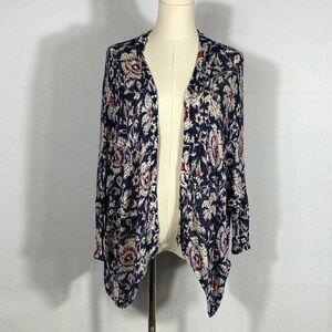 Abercrombie & Fitch Multicolor Open Front Knit Cardigan One Size